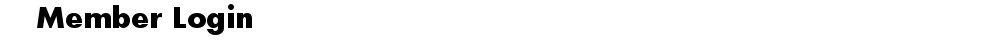 Member Login 